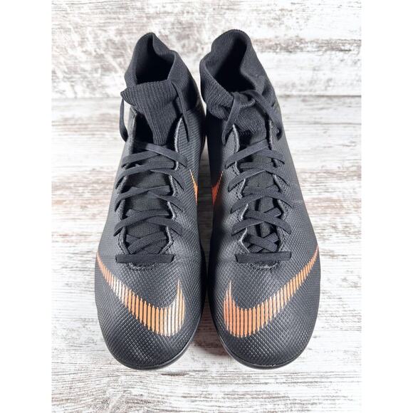Men's Nike Superfly 6 Elite ACC Flyknit FG Black/Orange Soccer Cleats Sz 7 - Picture 4 of 9